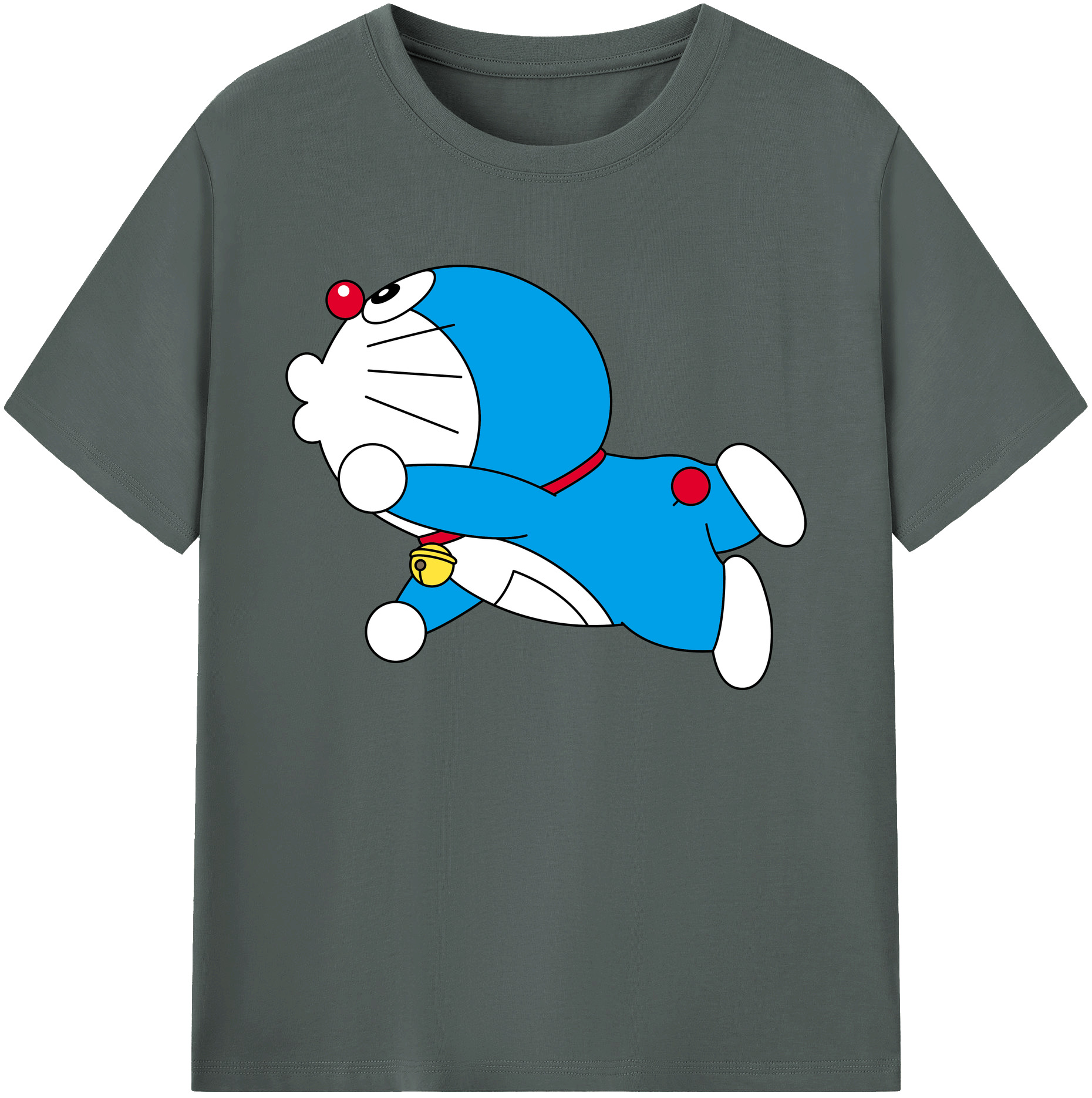 （画像用） ドラえもん Doraemon 綿100％ メンズ半袖Tシャツ｜肌触りやわらか＆通気性